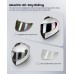 Motorcycle Helmets for Adult Men Women, Full Face Lightweight Street Bike Racing Helmet with Extra Clear Visor Model