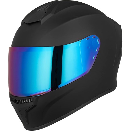 Full Face Motorcycle Helmets for Adults Men and Women Street Bike Racing Helmet with Tinted Visor