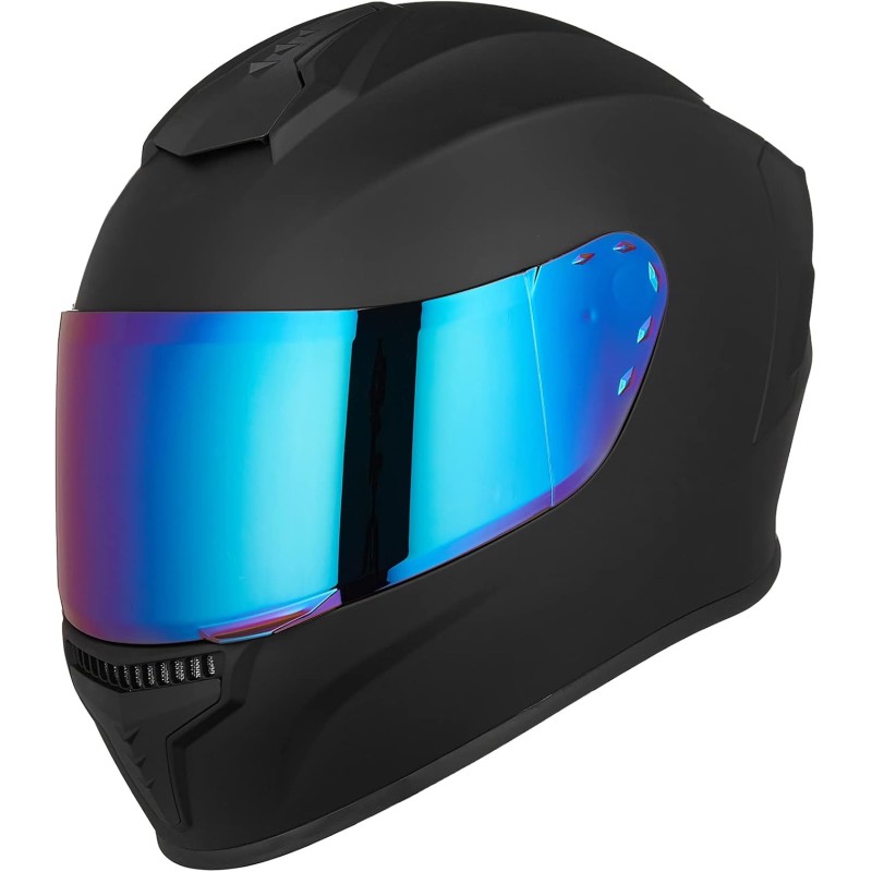 Full Face Motorcycle Helmets for Adults Men and Women Street Bike Racing Helmet with Tinted Visor