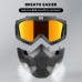 Motorcycle Half Helmets with Face Shield, German Style Motorcycle Helmet, Retro Half Shell Helmet for Moped Cruiser Scooter