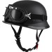Helmet Half Shell German Motorcycle Helmet with Cycling Glasses