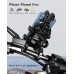 Motorcycle Phone Mount Holder with Vibration Dampener, Anti-Shake Handlebar Cellphone Cradle for Bike Bicycle Scooter ATV
