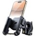 Motorcycle Bike Phone Holder Mount - [Not Block Camera] Bicycle Phone Holder Handlebar Cell Phone Clamp - [Silicone Wrapped]