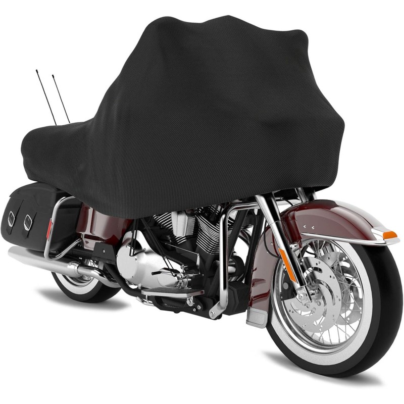 Motorcycle Half Cover - Outdoor Waterproof All Weather Protection Lightweight with Storage Bag,Most Full Dress Touring Cruiser Motorcycle Half Cover - Outdoor Waterproof All Weather Protection Lightweight with Storage Bag,Most Full Dress Touring Cruiser