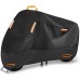 Heavy Duty Motorcycle Cover, Durable Waterproof Outdoor Protection Scooter Cover 4 Reflective Tape Lock-Holes fits up to 86"