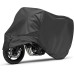 Motorcycle Cover, Waterproof, Universal Fit, Black, 96 inches x 41 inches x 49 inches