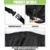 Motorcycle Cover, Waterproof, Universal Fit, Black, 96 inches x 41 inches x 49 inches