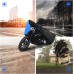 Motorcycle Cover Waterproof Outdoor - Heavy Duty Medium with Lock-Holes, Bandage, Storage Bag (Up to 86”)