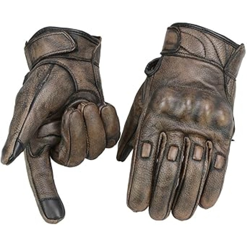 Breathable Mesh Motorcycle Gloves, Touchscreen Protective Motorbike Gloves for Men and Women
