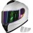 Motorcycle Helmets for Adult Men Women, Full Face Lightweight Street Bike Racing Helmet with Extra Clear Visor Model
