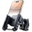 Motorcycle Bike Phone Holder Mount - [Not Block Camera] Bicycle Phone Holder Handlebar Cell Phone Clamp - [Silicone Wrapped]