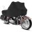 Motorcycle Half Cover - Outdoor Waterproof All Weather Protection Lightweight with Storage Bag,Most Full Dress Touring Cruiser