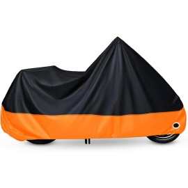 Motorcycle Cover Waterproof Outdoors, Sunproof Windproof, Dustproof, Fit for 86 Inch Motorcycle Accessories