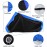 Motorcycle Cover Waterproof Outdoor - Heavy Duty Medium with Lock-Holes, Bandage, Storage Bag (Up to 86”)